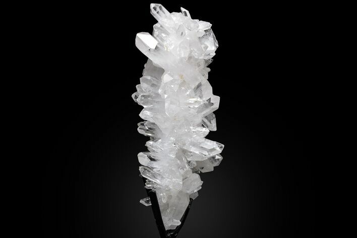 Quartz Crystal Cluster With Rotating Stand - Brazil #229588